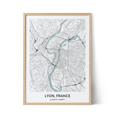 Lyon Map Poster - Positive Prints