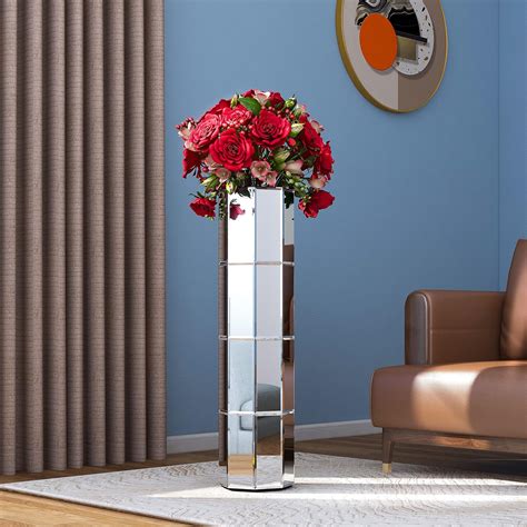 Amazon.com: blingworld Floor Mirror Vase Tall Large Vases for Decor ...