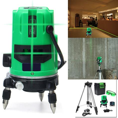 Green 2 Line 2 Points Laser Level 360 Rotary Laser Line Self-leveling ...