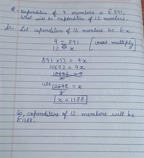 The monthly expenditure of a family of 9. members is £891. Mihat will ...