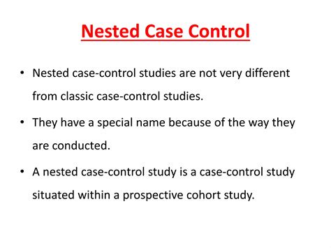 Image result for Nested Case–control Study Examples