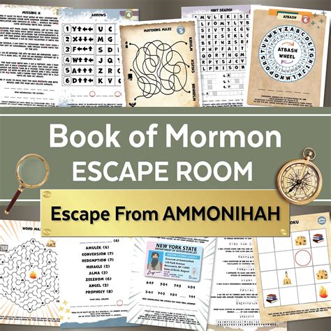Escape From Ammonihah Book of Mormon Escape Room Family Game LDS Escape ...