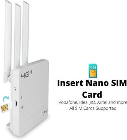 ULTRABYTES 4G Router with SIM Card Slot, Wireless Router CPE Jio Router ...