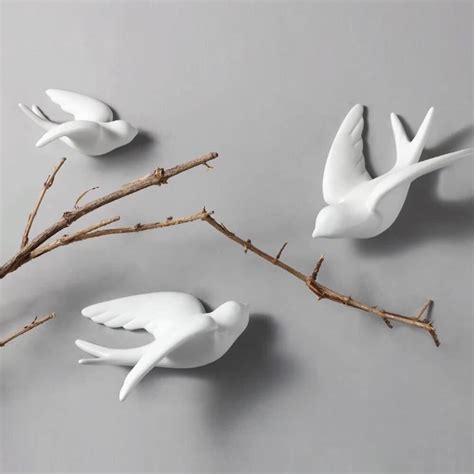 Karigaari India Handcrafted Poly-Resin Wall Hanging Set of 3 White ...