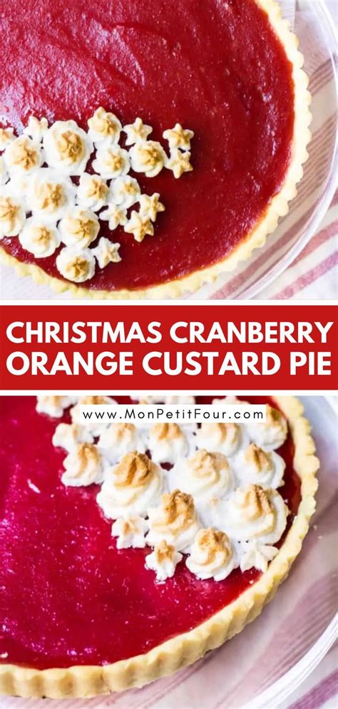 A sweet and tart dessert made with fresh cranberry curd and a French ...