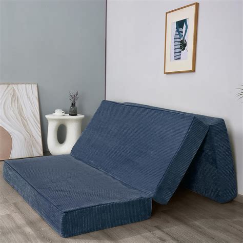 MAXYOYO Folding Corduroy Mattress, Tri Fold Floor Mattress 15cm thick ...