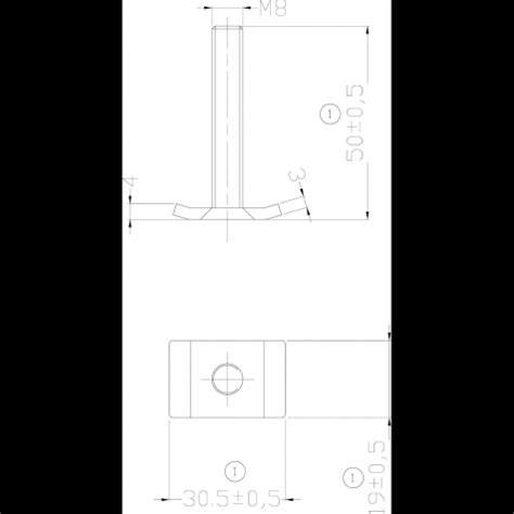T-fixing kit for roof boxes