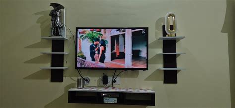 U T E E Z Wooden Tv Entertainment Unit/for Living Room/Wall Mount Tv ...