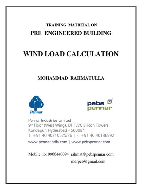 Wind Load Calculation 的图像结果