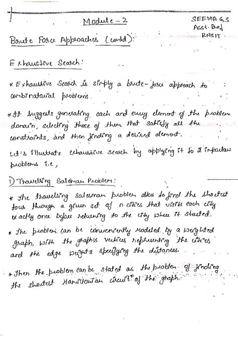 Module 2 ADA 22 Scheme - notes - Module 2 SEEMA GS Asst. Dood Brute ...