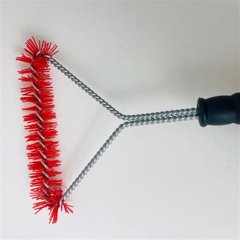 Nylon Grill Brush - Great Grill Cleaning Tool, Black and Red, 12 in ...