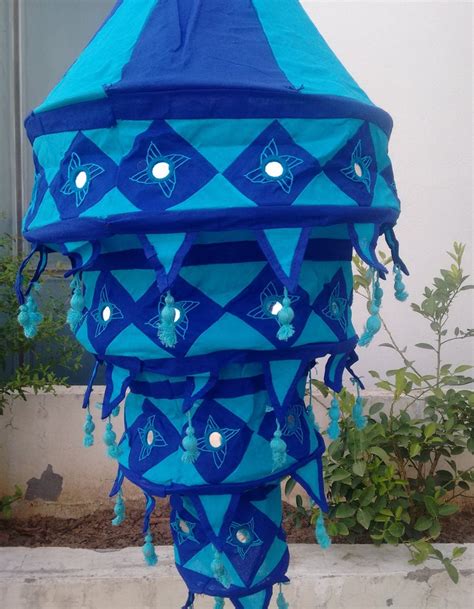 Buy Decorative Lanterns Collapsible Ethnic Ceiling Chandelier Home ...
