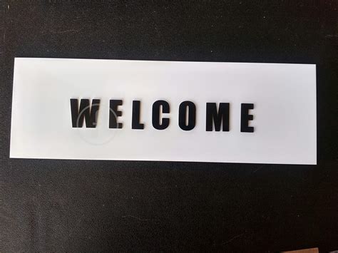 Buy fingerz Welcome 3D Letters Acrylic Sign Board for Restaurant Hotel ...