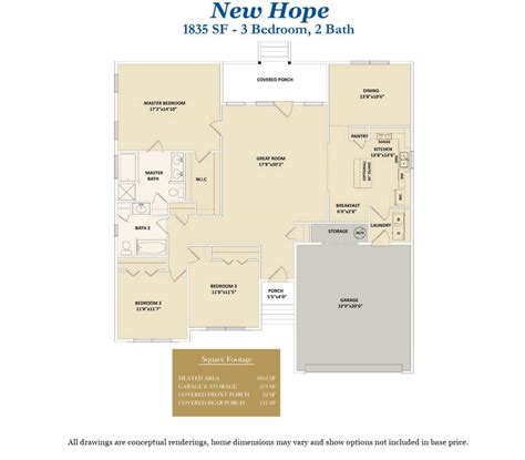 Trinity Custom Home Floor Plans