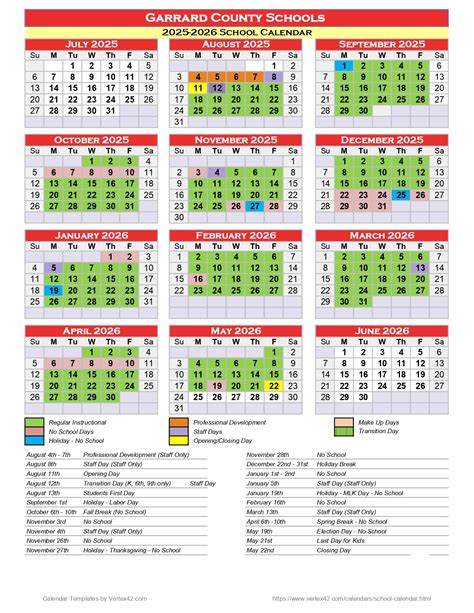 Garrard county schools ky Calendar 25-26 Revised [PDF] - EduCounty