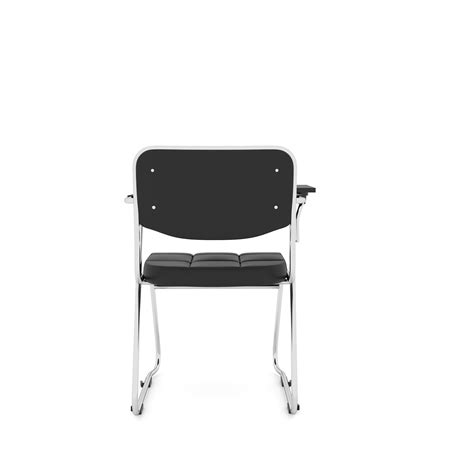 Contract 02 Chair Soft PVC with Tablet and Arm in Black - Ergonomic ...