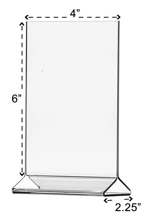 Marketing Holders 4"W x 6"H Literature Flyer Frame Pack Of 12 Top ...
