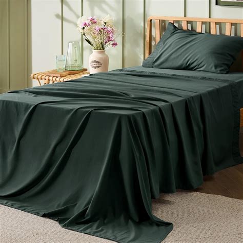 Amazon.com: Bedsure Twin XL Sheet Sets Dorm Bedding - 3 Pieces Soft ...