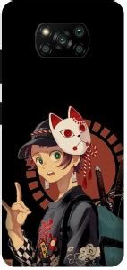 Vinsmoke Back Cover for Poco X3 Demon Slayer, Tanjiro, Zenitsu, Nezuko ...