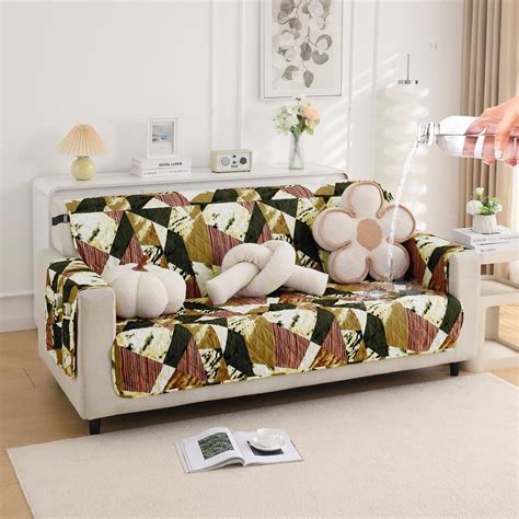 Quilted Sofa Mats | Pet Friendly & Durable | HOKIPO – HOKIPO | Har Ghar ...