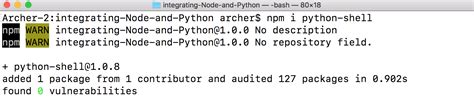 Image result for Python Shell Node.js