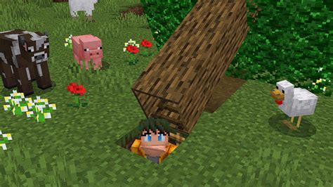 Secret Base Minecraft Tutorial Tree Redstone 的图像结果