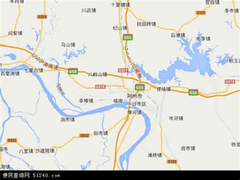 荆州区地图 - 荆州区卫星地图 - 荆州区高清航拍地图