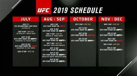 UFC公布下半年完整赛程：重返阿布扎比还有乌拉圭首秀_拳击|拳击航母-中文拳击/搏击门户网站