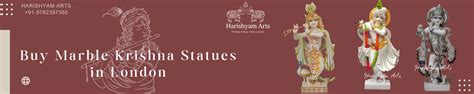 Handcrafted Marble Krishna Murtis in London