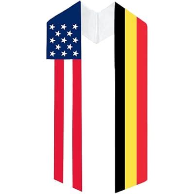 Cappe Diem Two Flag Graduation Sash Stole USA India | Ubuy