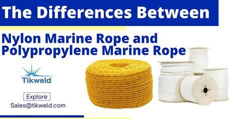 The Differences Between Nylon and Polypropylene Marine Rope - Tikweld products and Services