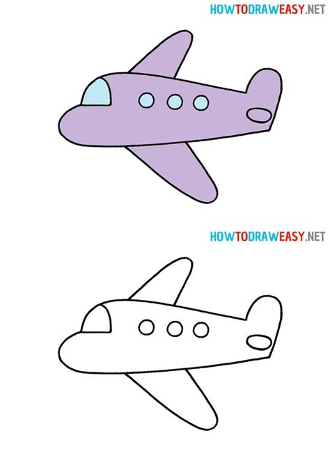 20 Easy Airplane Drawing Ideas - How to Draw a Plane