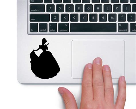 Cinderella Silhouette Disney Princess - Trackpad Apple MacBook Laptop ...