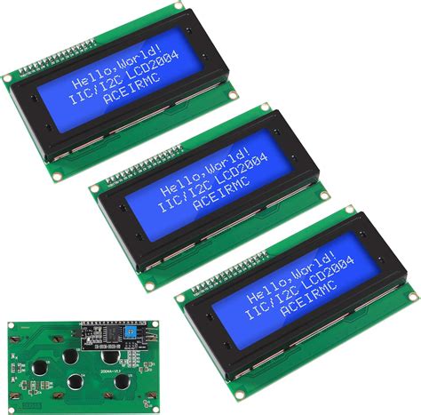 ACEIRMC 3pcs IIC I2C TWI Serial LCD 2004 20x4 Display Screen India | Ubuy