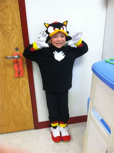 DIY Halloween costumes: Sonic Shadow. My son wanted to be Shadow so ...