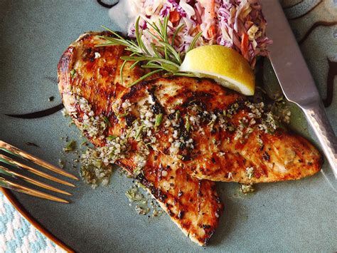 Five-Minute Grilled Chicken Cutlets With Rosemary, Garlic, and Lemon Recipe