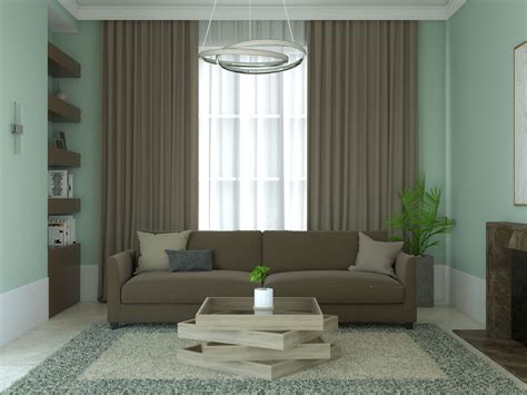 What Color Curtains with Green Walls and Brown Furniture? (8 Jaw ...