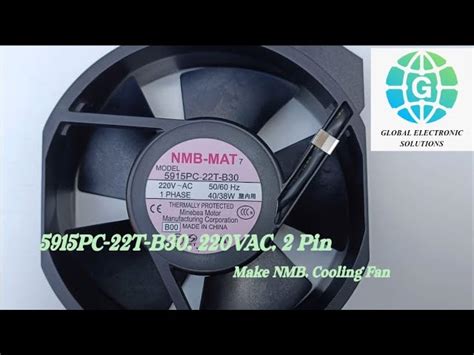 Industrial Cooling Fans - 5915PC- 23T-B30 NMB COOLING FAN 230 V AC ...