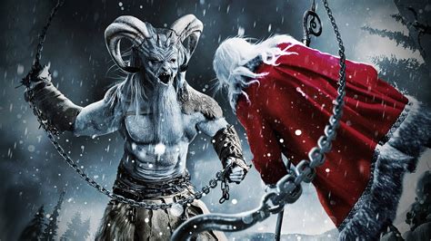 A Christmas Horror Story: HD Movie Wallpaper Battle of Dark Legends