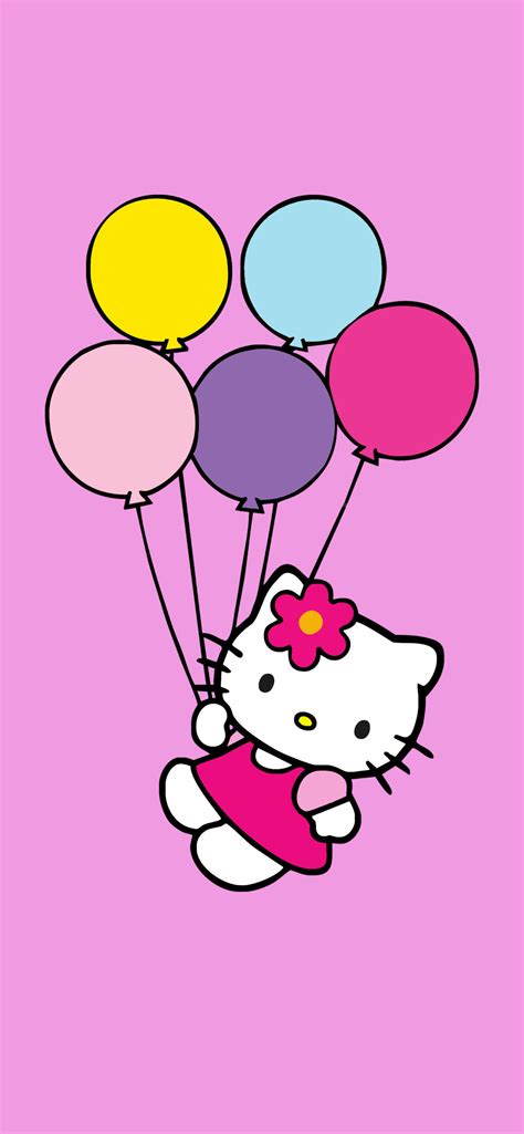 Hello Kitty & Balloons Pink Wallpapers - Sanrio Aesthetic Wallpaper