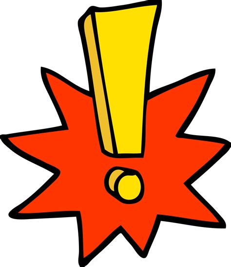 hand drawn doodle style cartoon exclamation mark 44291378 PNG