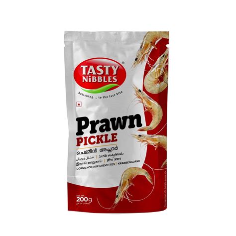 Tasty Nibbles Prawn Pickle 200g Pouch | Chemeen Pickle | Jheenga Achar ...