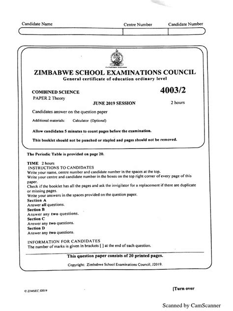 Image result for Zimsec Science Exam Tips