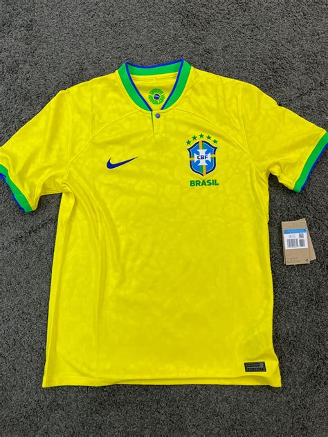 Brazil Nike Home short sleeve jersey | Football jersey outfit, Shirts ...