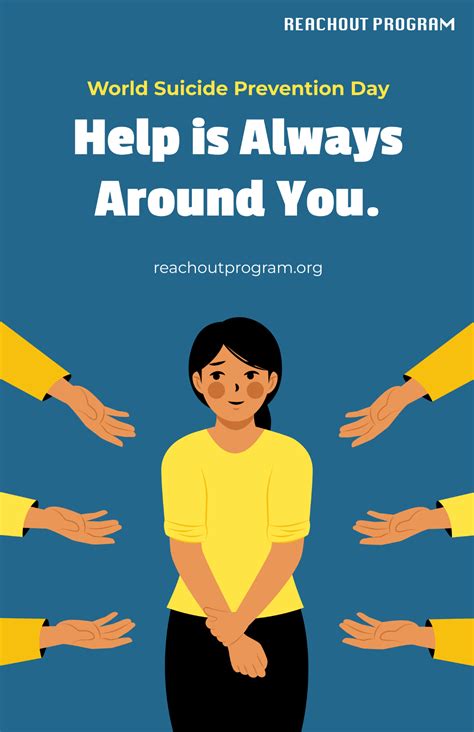 Free World Suicide Prevention Day Poster Template to Edit Online