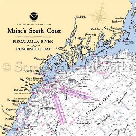 Southern Maine Seacoast Map at William Wickens blog