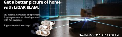 SwitchBot S10 Robot Vacuum and Mop with Dual Stations, Self Draining ...