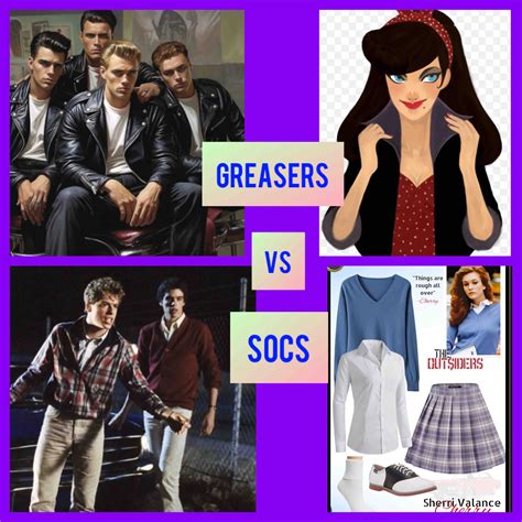Os Outsiders Socs Vs Engraxadores Socs Vs Greasers In S. E. Hinton's