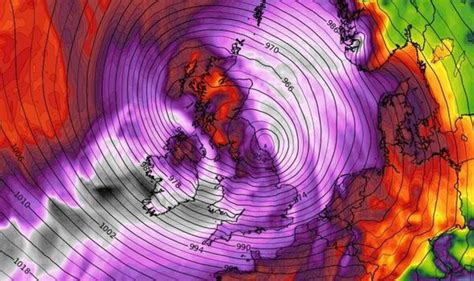 Storm maps show 75mph gales and 20cm of rain to blitz Britain - where ...