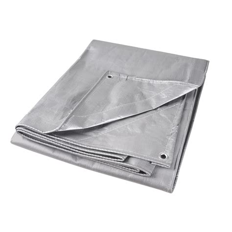JC635 Tarps, Super Heavy-Duty, Silver, 40' x 60' x 12 mils